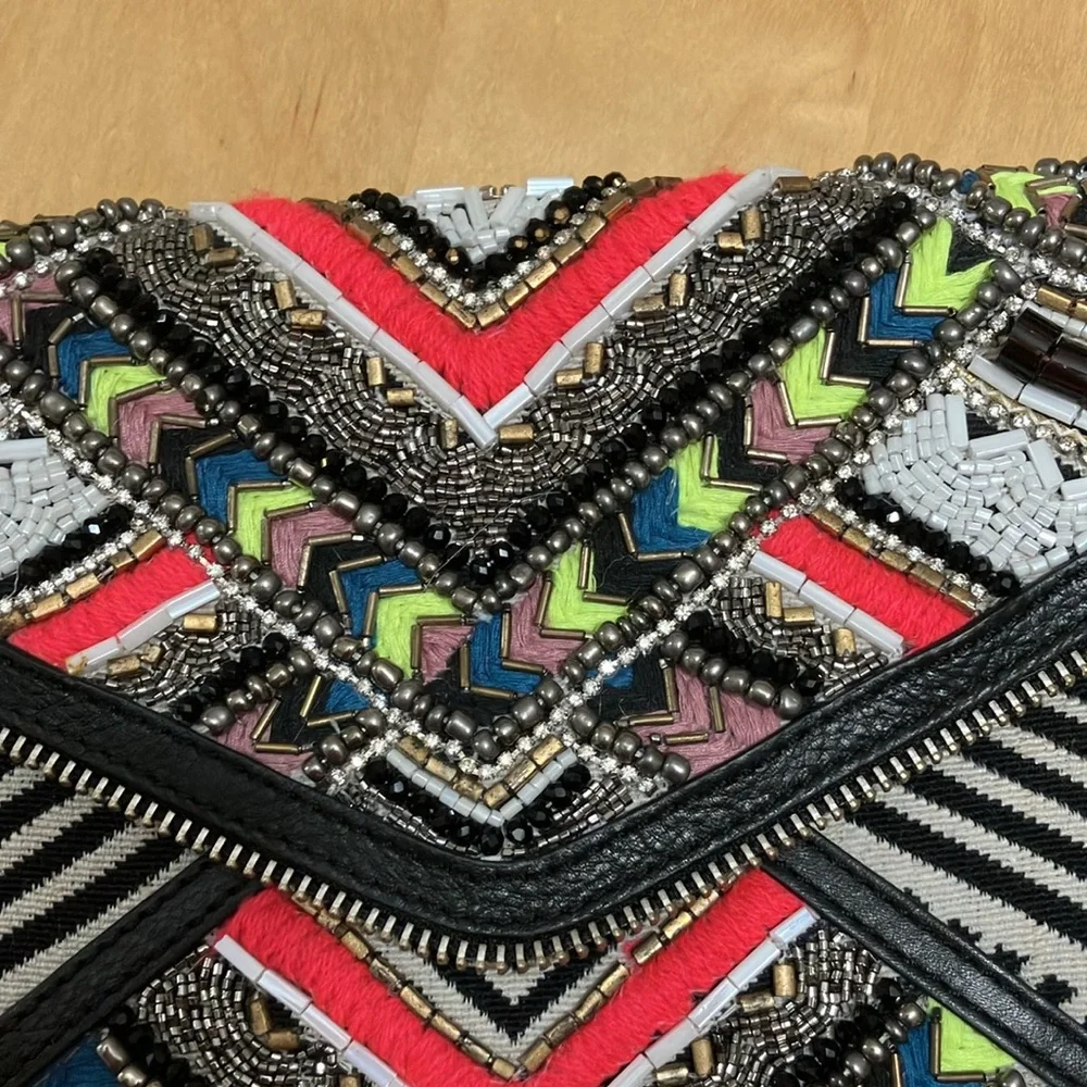 Rebecca Minkoff Multicolor Geometric Clutch
